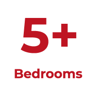 5+ Bedrooms